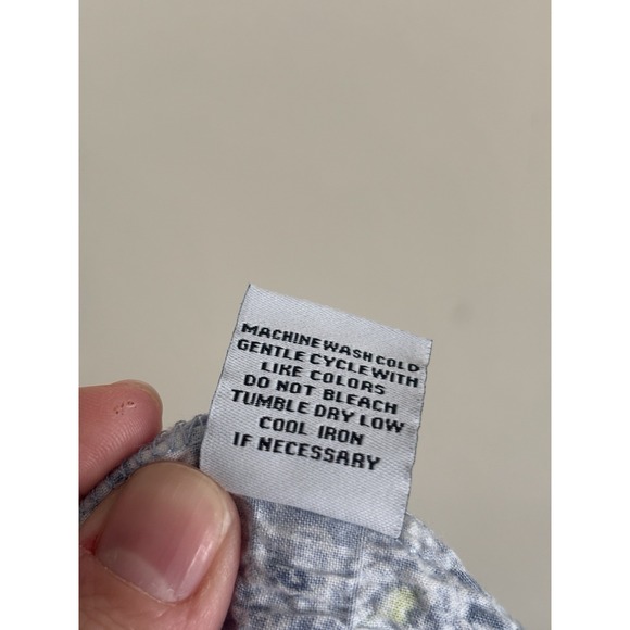 Habitat Clothing Womens XL Dress POCKETS Crinkle Textured Blue Coastal Cotton - Picture 5 of 7